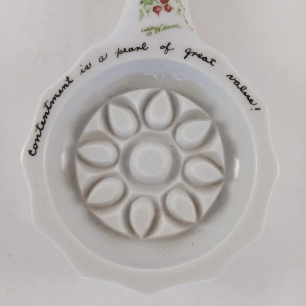 Schmid Design Folio Butter Mold Ceramic Decor Vegetables Garden Vintage